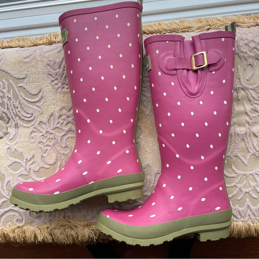 Joules Rain Boots Size 4 Great Condition - Picture 3 of 6